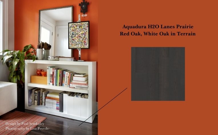 Brilliant Orange Reading Nook Flooring Palette